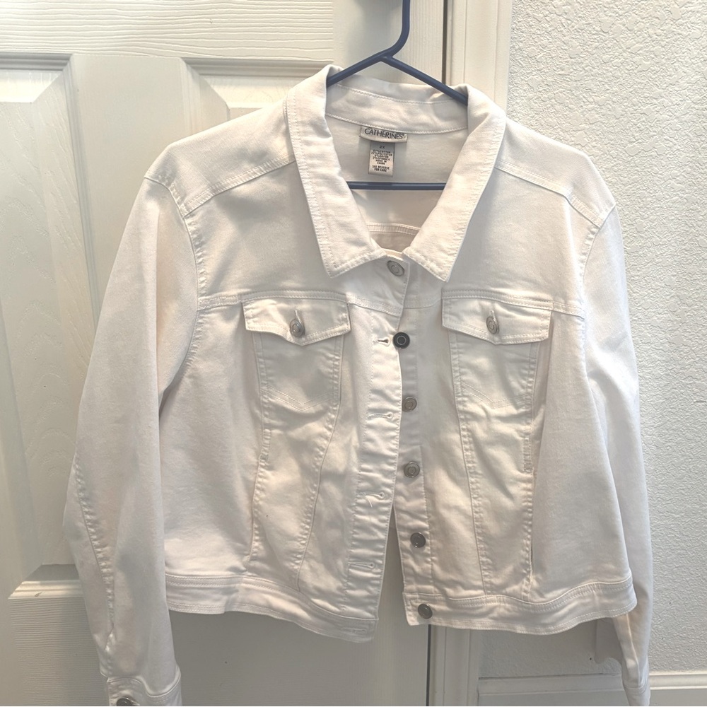 White denim jacket